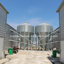 Silo automático de alimentación para equipos avícolas mediante acero galvanizado